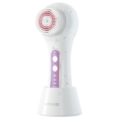 Cleansing Brush, 2-Way Rotating Scrubber with 3 Modes, Rechargeable, 5 Brush ...