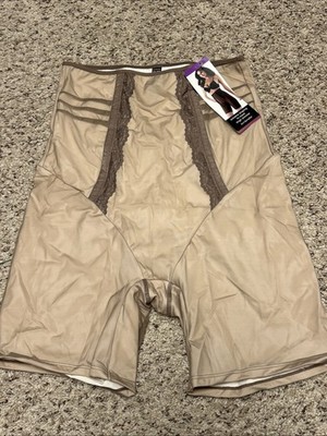 Ambrielle Beige Extreme Shaping High-Waist Thigh Slimmer Shapewear XXL NWT