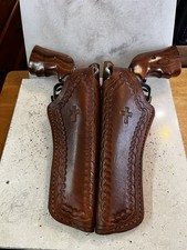 Leather Holsters matching set for heritage rough riders .22 6.5 inches 6/9 shot