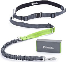 Hands Free Heavy Duty Bungee Dog Leash and Waist Belt for Large X-Large Dogs