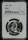 1957 Franklin Half Dollar NGC PF-67