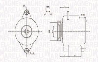 Original MAGNETI MARELLI Generator 063731615010 für Nissan