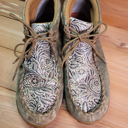 Bomber Twisted X donna 9M lavorato chukka guida pelle MOC marrone WDM0080 - Foto 3 di 10