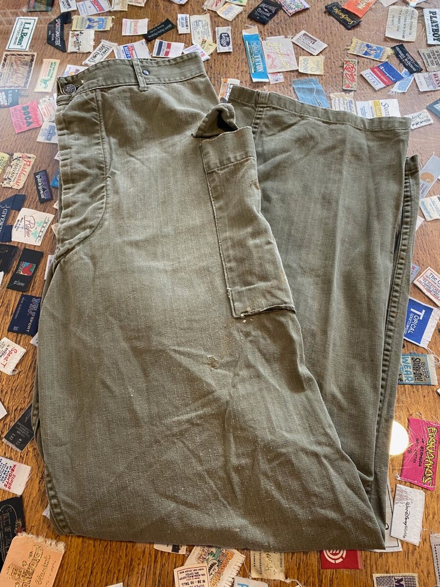 1940s Vintage WWII HBT 13 STAR US Army Military Uniform 1940s Vintage WWII HBT 13 STAR US Army Military Uniform