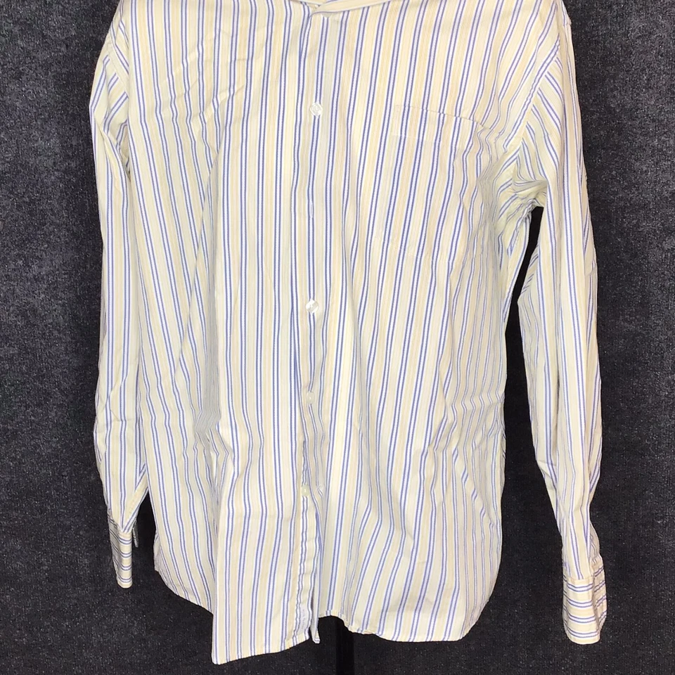 Alex Canon Dress Shirt 16 34/35 Men's Multi color Striped Long Sleeve Button up - Image 4 of 4