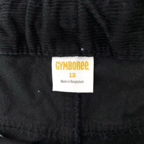 Gymboree Corduroy Pants Boys 12 Black Adjustable Elastic Waist Straight - Picture 3 of 8