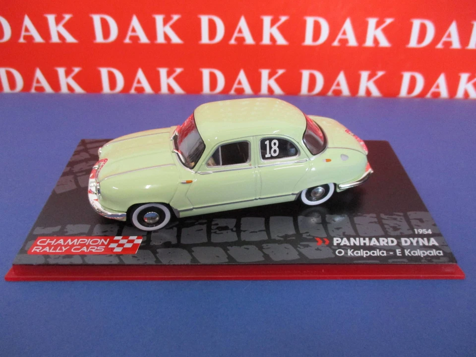 Die cast 1/43 Modellino Auto Panhard Dyna Rally 1000 Laghi 1954 O. Kalpala - Immagine 2 di 4