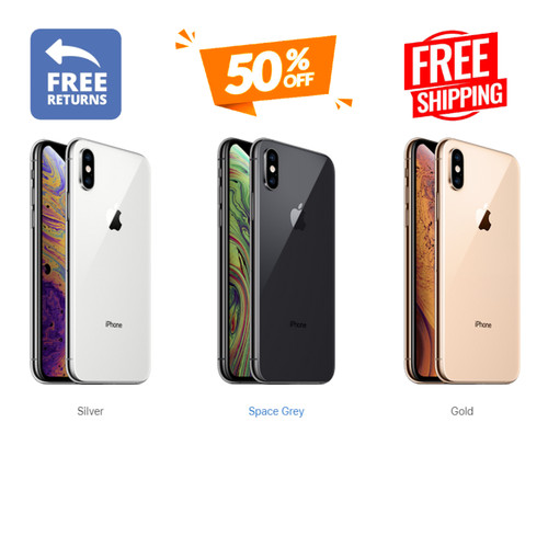 Apple iPhone XS 64GB 256GB Unlocked GSM Screen 5.8" Verizon Gold Silver LTE iOS