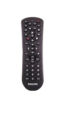 Philips Universal Remote Control Audio/Video 3 Device Black SRP2013B/27 CL5 7252