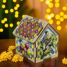 Wonderland Crafts Cross-stitch kit on wood FLW-064