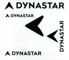 DYNASTAR SKIS 9-LOGO STICKER DECAL SHEET BLACK AND WHITE, NEW!