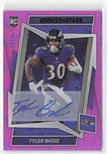 2022 Panini Rookies & Stars Tyler Badie RC #153 Rookies Signatures Purple #/25