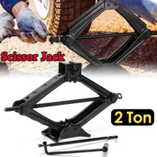 2 Ton Scissor Jack Handle Crank Tire Wheel Lug Wrench Jack Car Van Garage Tool