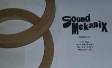 MDF Speaker / Spacer Rings, 5 1/4"  3/4" Thick One Pair Made In USA