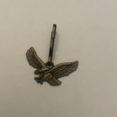 Lot Of 10.  Charm Brass Eagle Zipper Pull