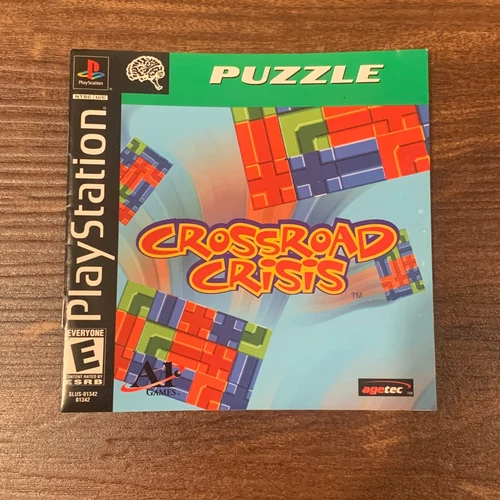 Crossroad Crisis Puzzle PS1 Playstation 1 PS One Istruction Manual Only