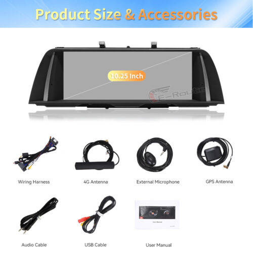 10.25” Car Multimedia Screen For BMW 5 Series F10 F11 2012-2016 NBT Carplay WIFI - Picture 19 of 20