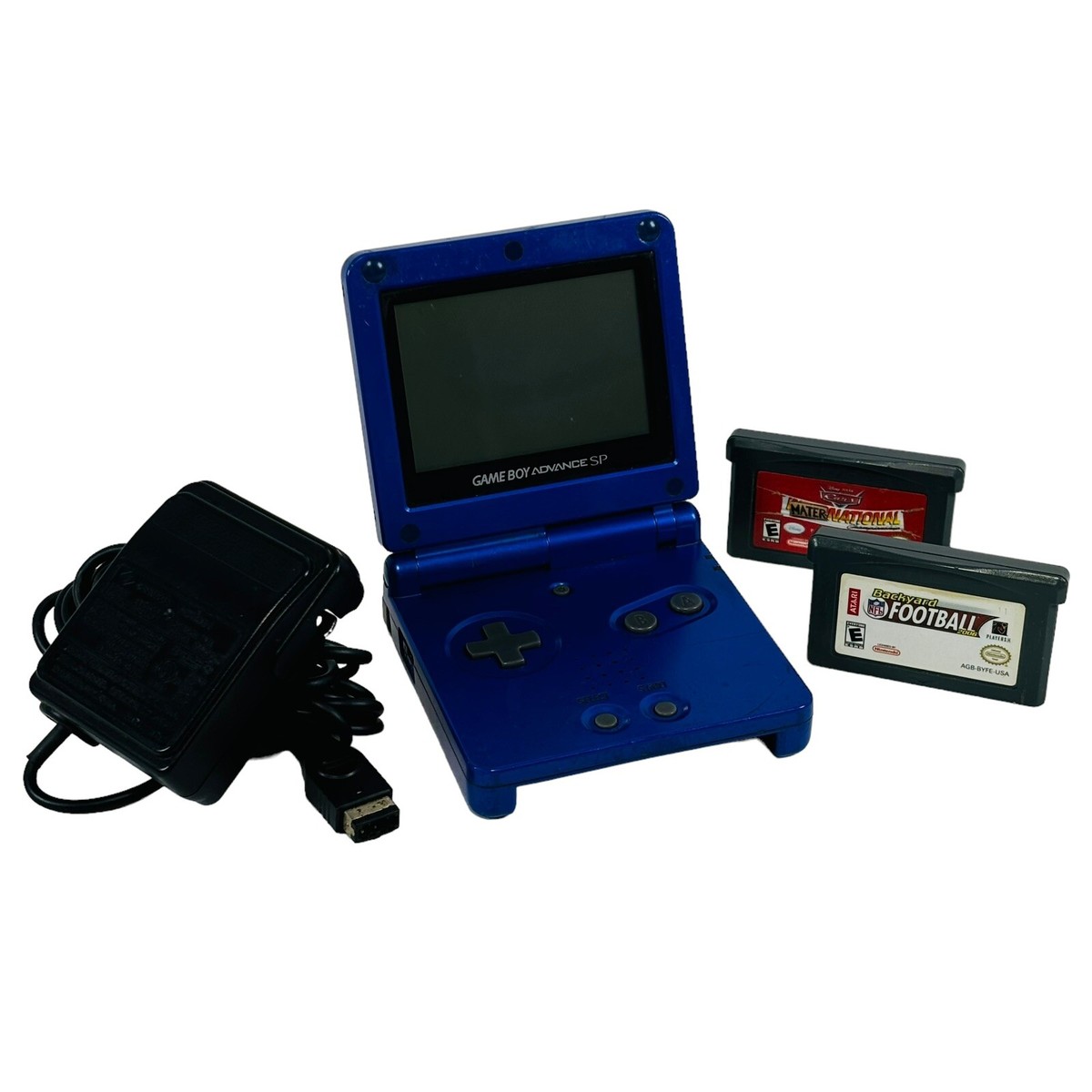 Nintendo Gameboy Advance GBA SP Handheld Blue Gaming Console