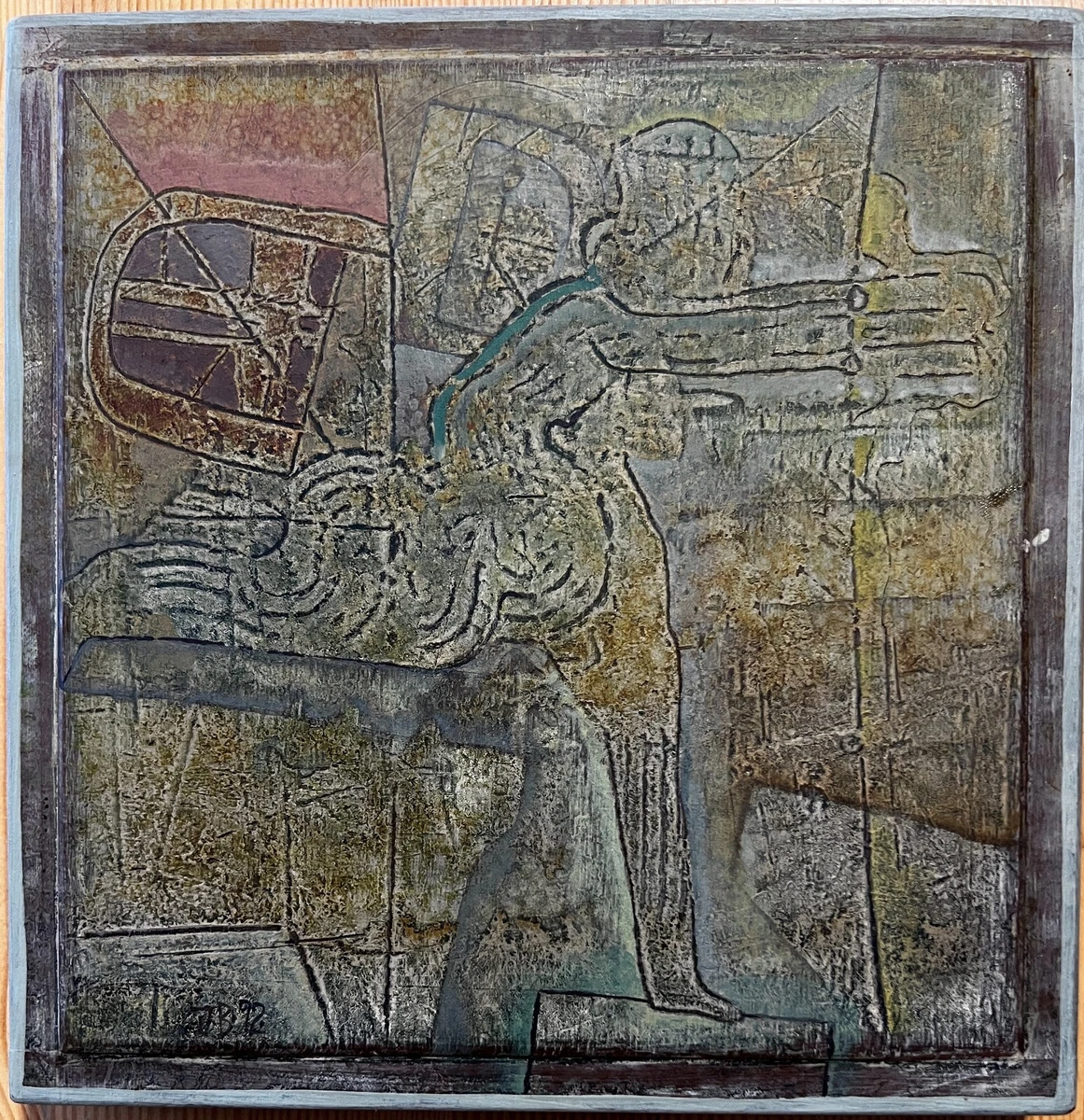 Josef Bruckmüller, České Budějovice, Czechia, mixed media 1992,