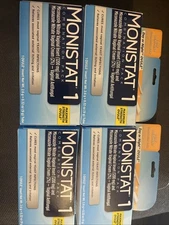 Lot Of 4 Monistat 1 Combination Pack Day Or Night Ovule Yeast Infection Treatmen