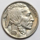 New Listing1937 5c Buffalo Nickel - RAW - Nice Original Coin - Great Luster