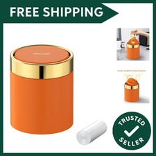 1.5L Mini Bin with Lid, Tea Bag Bin Desktop Small Trash Can Recycling Cute Me...