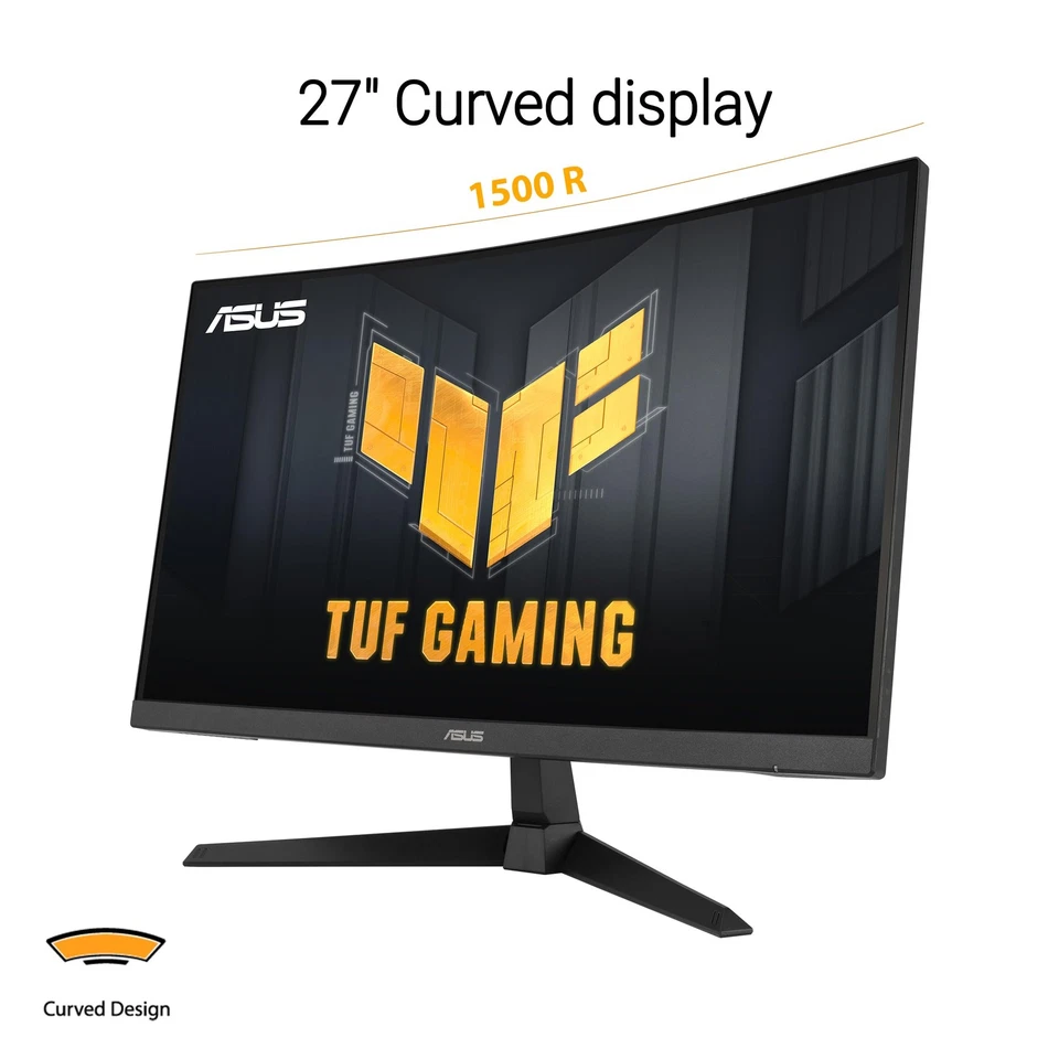 ASUS TUF Gaming VG27VQ3B: 27 Zoll Curved Gaming Monitor mit 180Hz - Bild 2 von 4