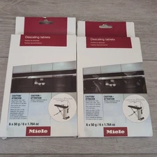 Lot Of 2 Miele Descaling Tablets for Coffee Machines, Steam Ovens, Ranges 6 Pack