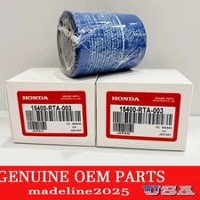 GENUINE HONDA ACURA OEM OIL FILTER + WASHERS 15400-RTA-003 - SET OF 3