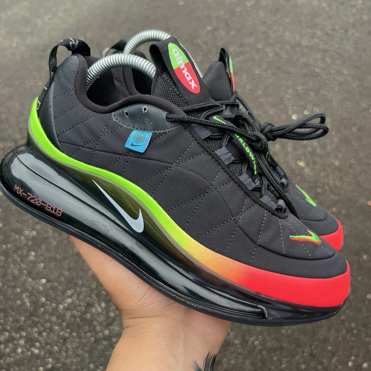 Nike Air MX 720-818 Worldwide Pack Black  CT1282-001 Running Shoes Men Size 7 Nike Air MX 720-818  main image 3