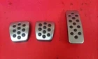 VAUXHALL ZAFIRA B MK2 SRI VXR GENUINE ALLOY PEDAL COVERS ALUMINUM SET 2005-2014