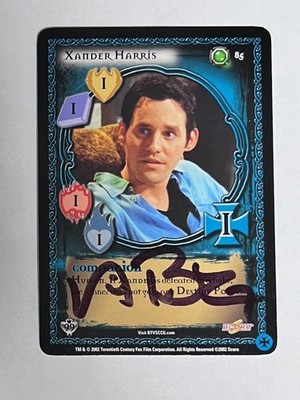 Autographed Buffy ccg - XANDER HARRIS (Nicholas Brendon - black ink)