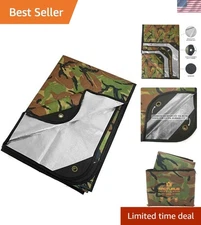 Insulated Tarp, Reusable Heavy Duty Thermal Survival Blanket – 60x82in, Refle...