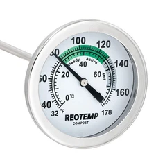 Reotemp K83b1 Soil And Compost Thermometer 12 Inch With Free Compost Guide