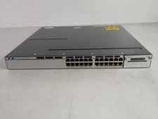 Cisco Catalyst WS-C3750X-24P-S 24-Port Gigabit Managed PoE+ Ethernet Switch