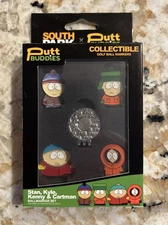 South Park Putt Buddies Golf Ball Markers Set NEW Stan Kyle Kenny Cartman