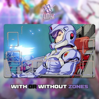 Gundam TCG Spielmatte 24x14'' (60*35cm) | Gundam Formula 91 - genähte Kanten