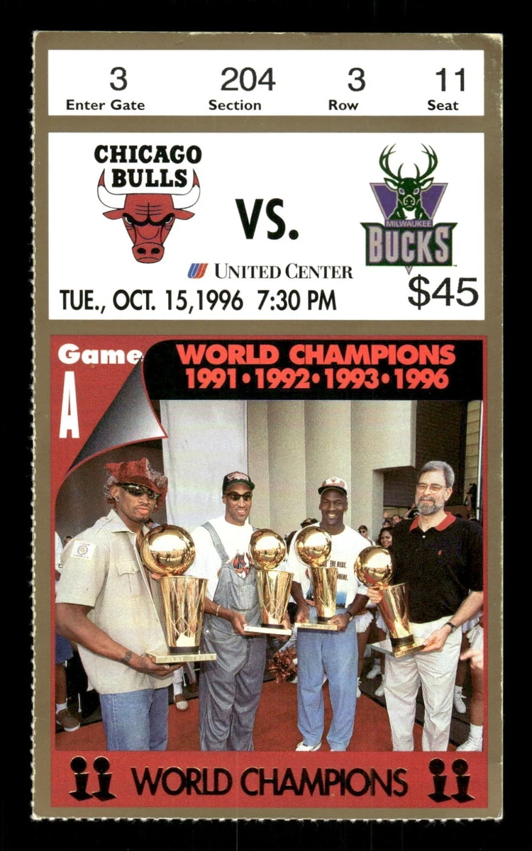 Basketball Chicago Bulls 1995 Vintage Sports Ticket Stubs for sale