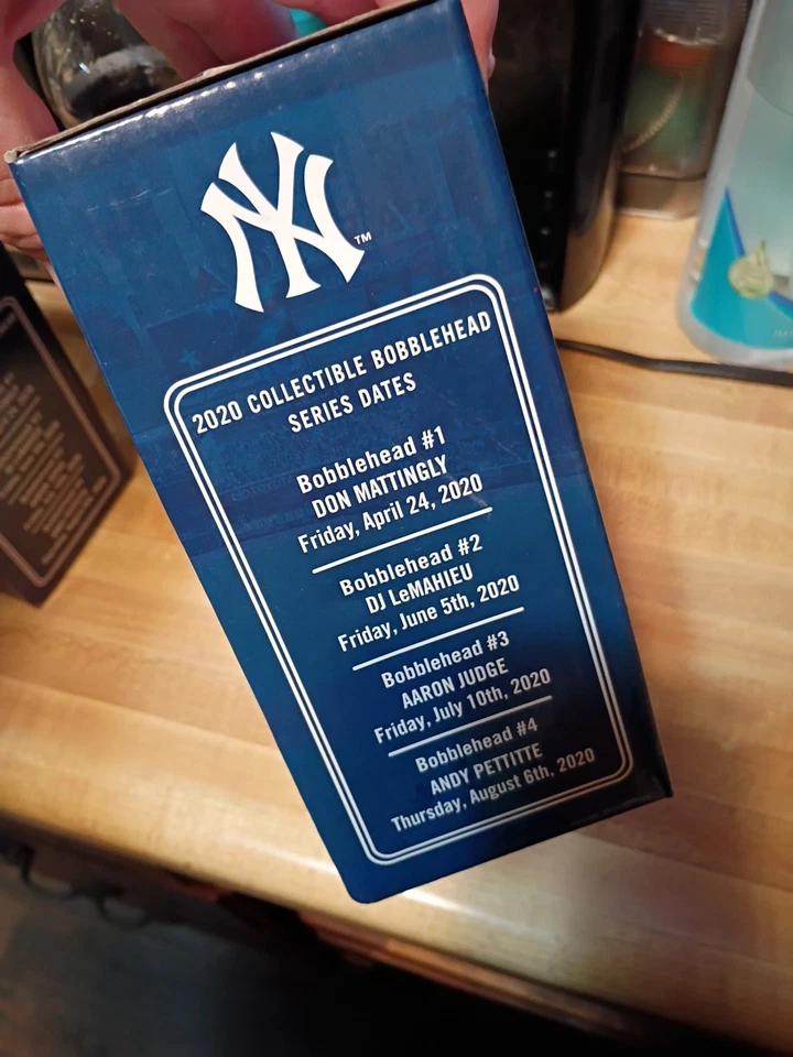 Bobblehead Don Mattingly 2020 edición limitada NY Yankees Delta coleccionable 1 nuevo Foto 3 de 4