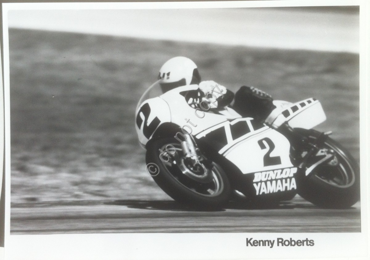 Fotografia Motociclismo - Kenny Roberts - 1982 - Yamaha 500