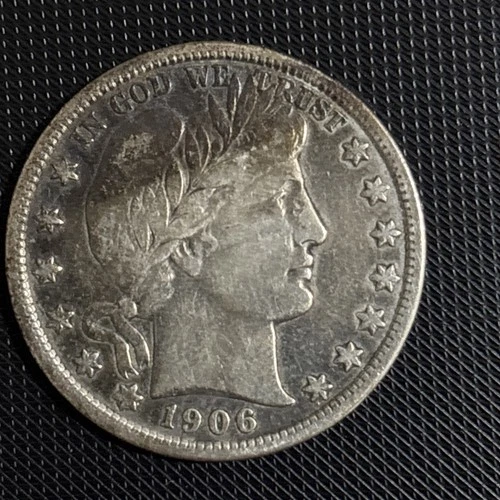 1906-D 50c Barber Half Dollar - VF