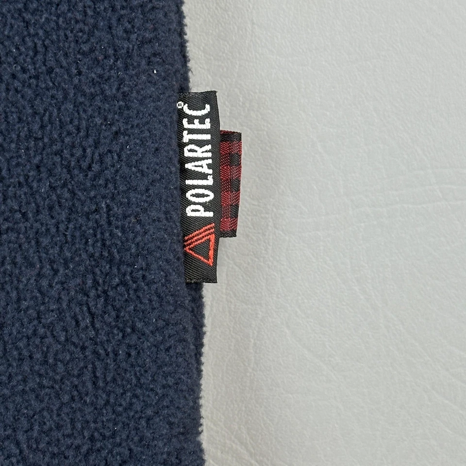 Chaqueta Woolrich De Colección Para Mujer Grande Azul Marino Polartec Polar Botón Delantero Hecha en EE. UU. Foto 4 de 4