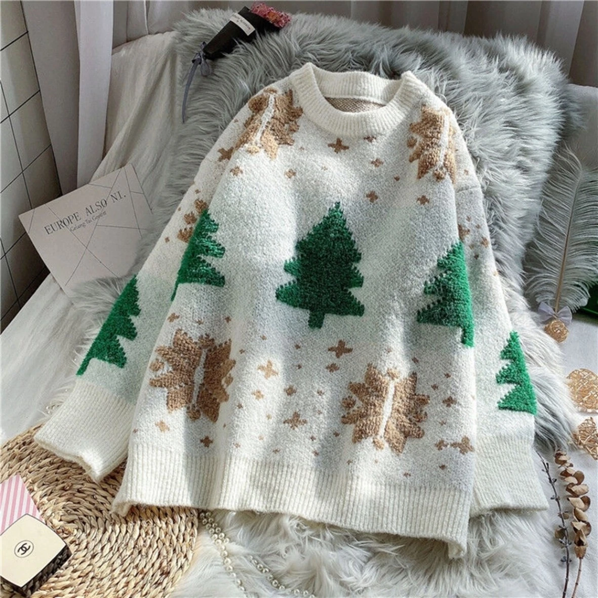 Ugly Christmas Tree Sweater Jumper Pullover