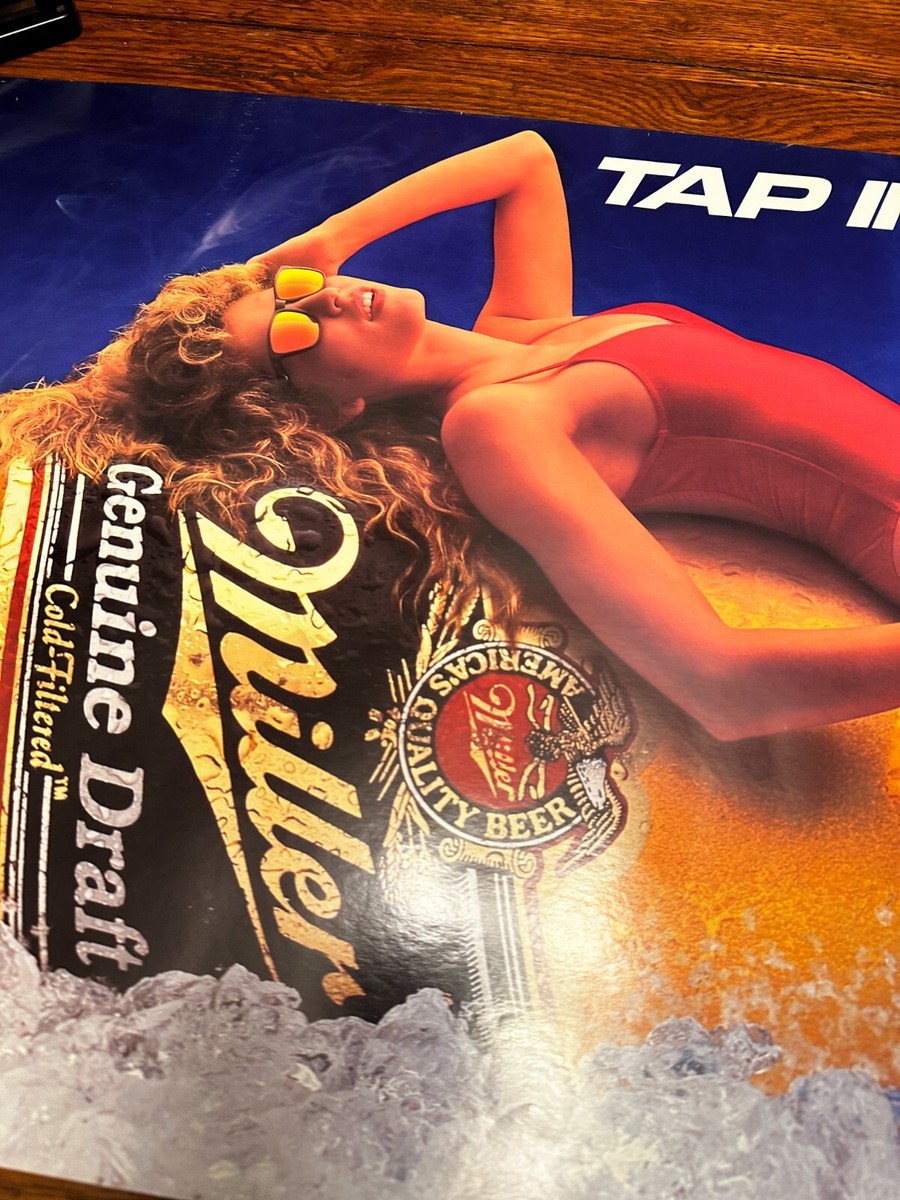 レア　1969年　MILLERS　BEER　ニードルポイント　広告　サインボード レア 1969年 MILLERS BEER ニードルポイント 広告 サインボード