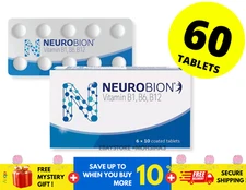 1 X Neurobion 60's Vitamin B1, B6, B12 Improves Nerve Health & Function