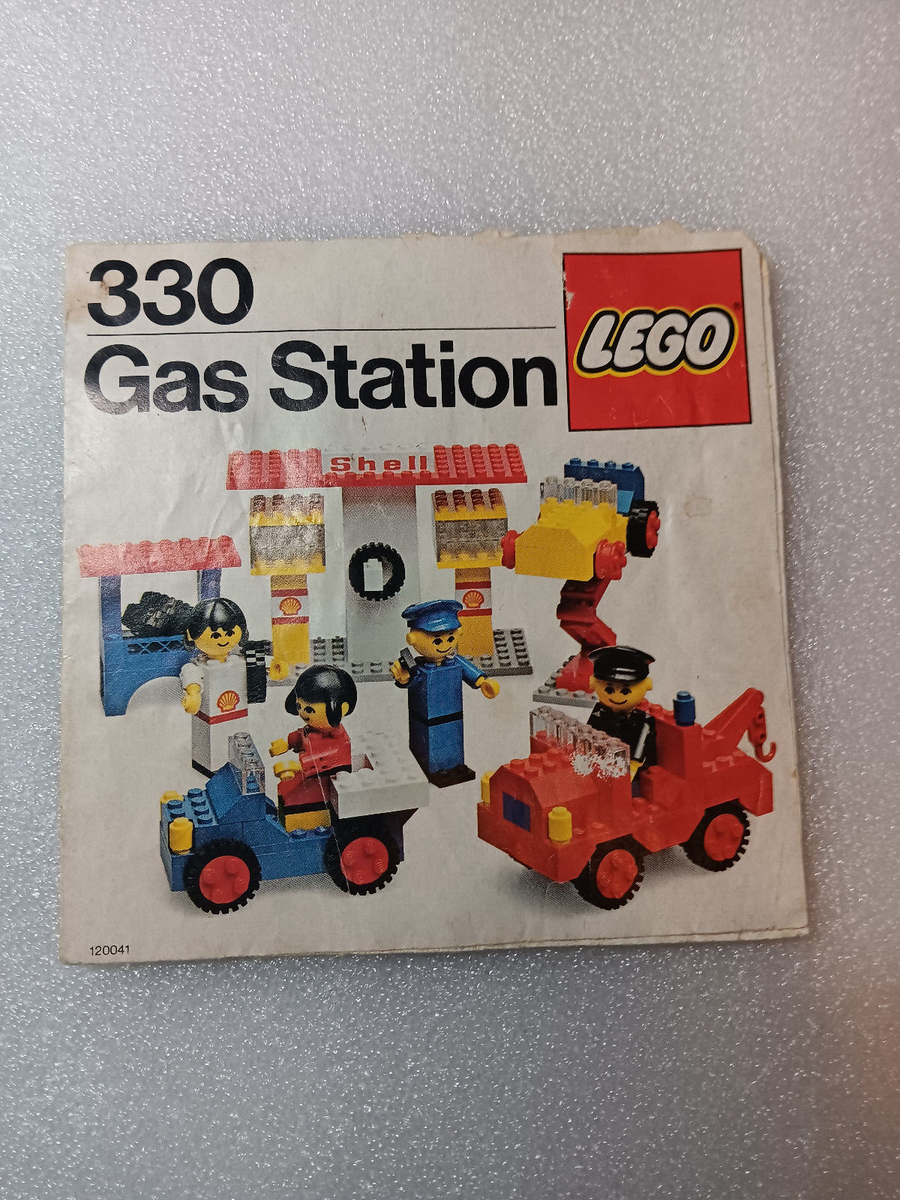 Lego Classic Town 330 Instruction Manual Only Gas Station No