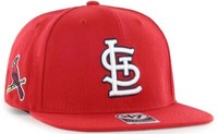 47 Brand St. Louis Cardinals Sure Shot Sidepatch 2 Tone Captain Snapback Cap Mlb