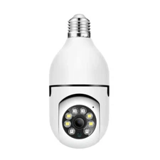 1080P 360° IP E27 Light Bulb WiFi Camera Wireless IR Night Smart Home Security