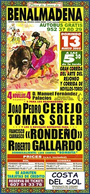 Costa Del Sol 1960 Plaza De Toros Benalmadena Vintage Poster Print Retro Style