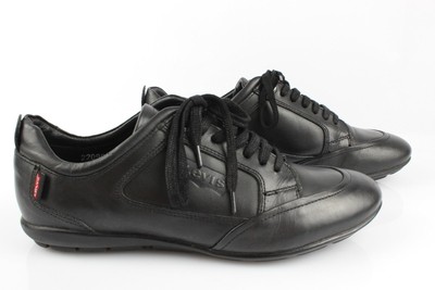 levi's black leather sneakers